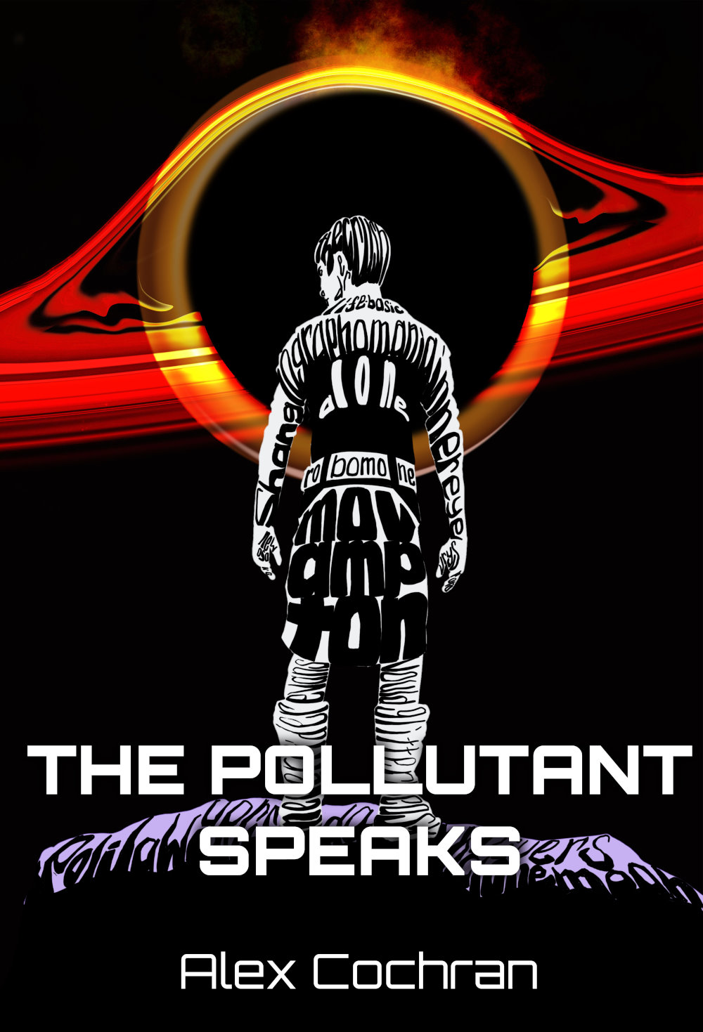 Book cover for The Pollutant Speaks science fiction novel.